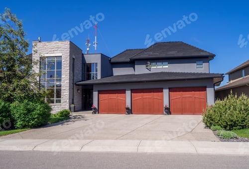 Preview: Luxury House At Sunny Day
