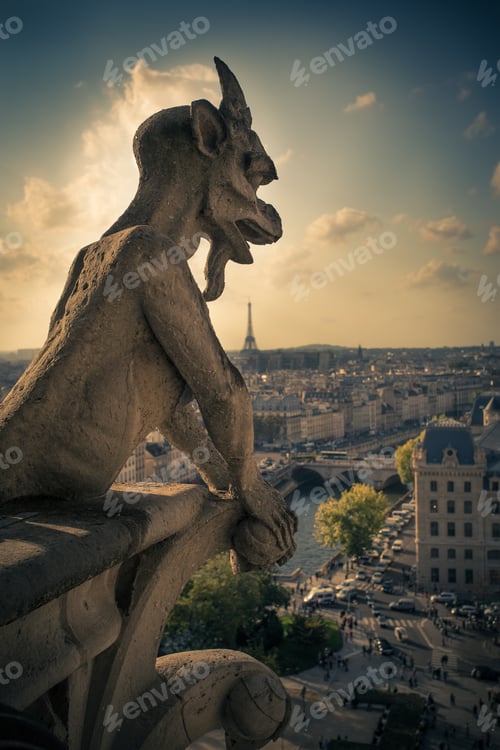Preview: Ominous Notre Dame Gargoyle Over Paris