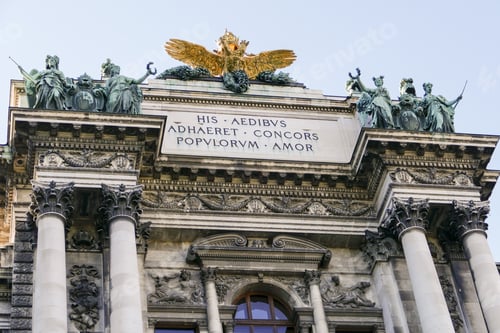 Preview: Detail Of Neue Burg Of Hofburg Palace, Vienna, Austria
