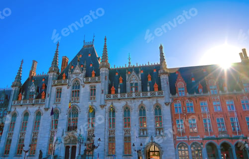 Preview: The Provinciaal Hof (Province Court) Is A Neogothical Building On The Market Place In Bruges