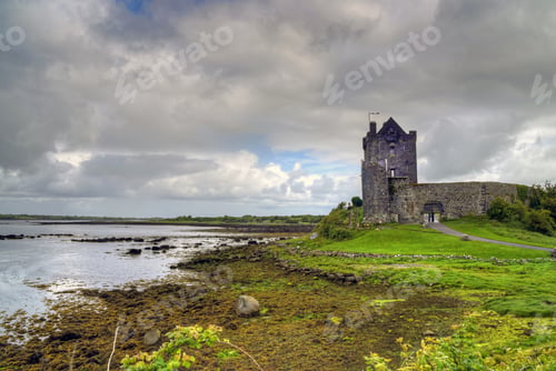Preview: The Ruins Of Dunguaire Castle In Kinvara, Ireland.
