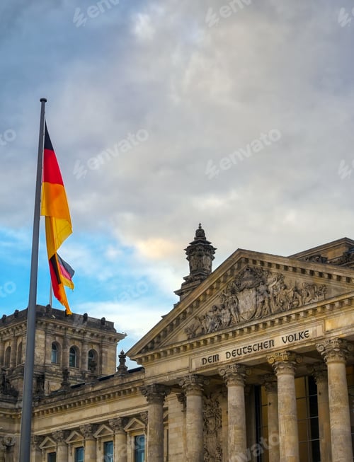 Preview: The Reichstag Building Located In Berlin, Germany Which Houses The German Parliament, The Bundestag.