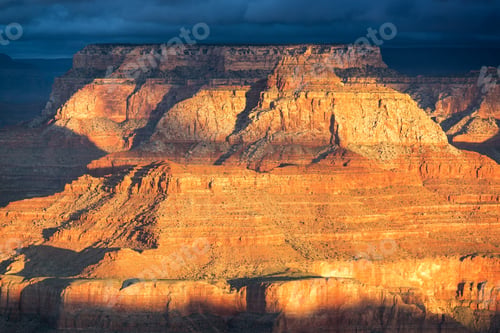 Preview: Grand Canyon Details As Seen In The Early Morning Sunlight
