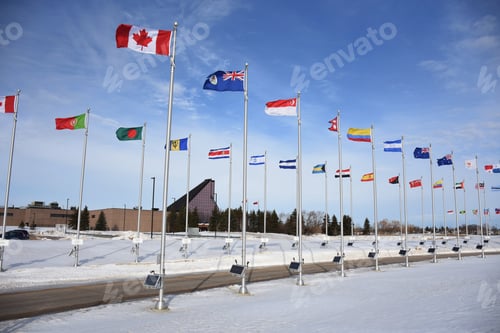 Preview: Flags Of Nations At The Mint, Winnipeg, Manitoba