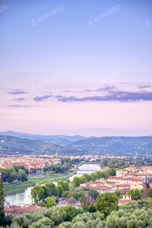 Preview: The Sunset Over Florence, Capital Of Italy’S Tuscany Region.