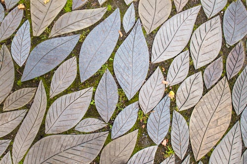 Preview: Leaf Shaped Garden Stone Pavers