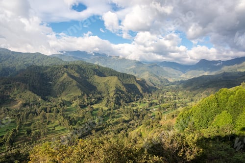 Preview: Lush Beautiful Green Landscape Outside Of Salento, Colombia