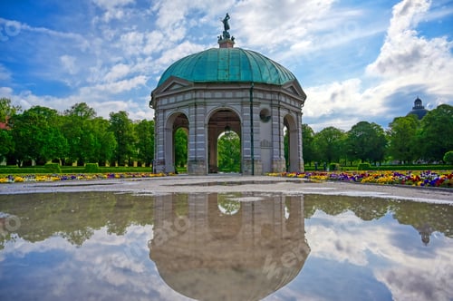 Preview: The Hofgarten Is A Garden In The Center Of Munich, Bavaria, Germany.