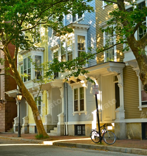 Aperçu: Wooden Houses In Providence, Rhode Island, Usa