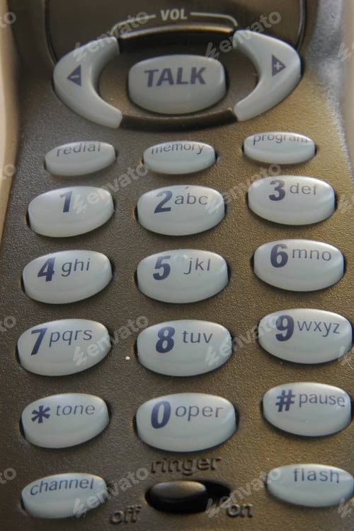 Preview: Closeup Of Telephone Keypad