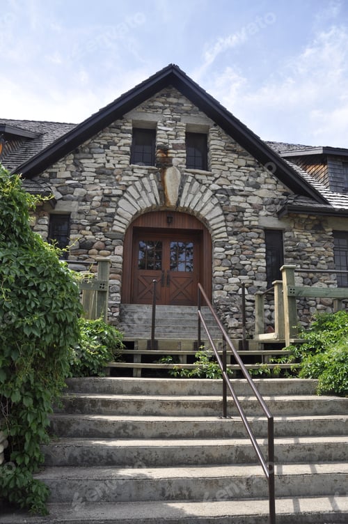 Preview: Front Door Of A Large Mansion