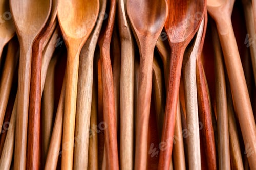 Preview: Wooden Spoons At A Fair Craft. The Wooden Spoon Was One Of The Objects Used In The Cooking Of