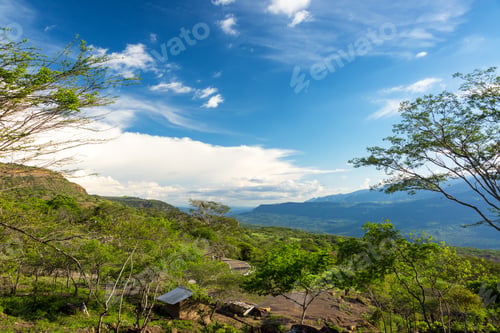 Preview: Rural Landscape Taken On The Trail Between The Towns Of Barichara And Guane In Santander, Colombia