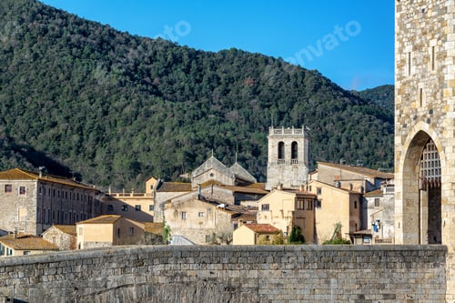 Preview: View Of The Historic Medieval Village Of Besalu, Spain