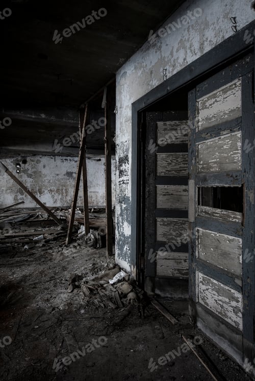 Preview: A View Inside The Long Abandoned Pennsylvania Railroad Ymca In Canton, Ohio.