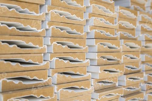 Preview: Decorative Moldings In Old Warehouse, Shallow Depth Of Field