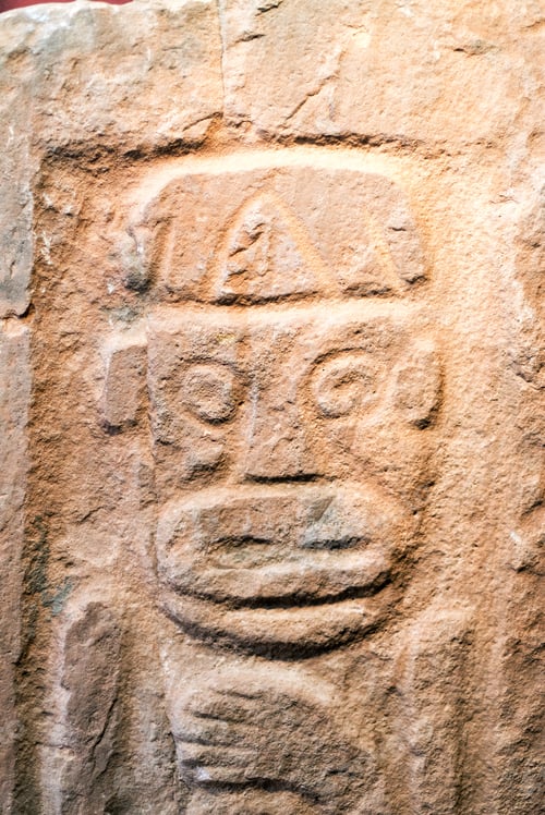 Preview: Ancient Stone Carving In Small Town Of Pucara Near Cusco, Peru