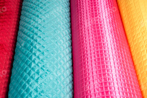 Preview: Colorful Fabric Rolls. Fabric Samples