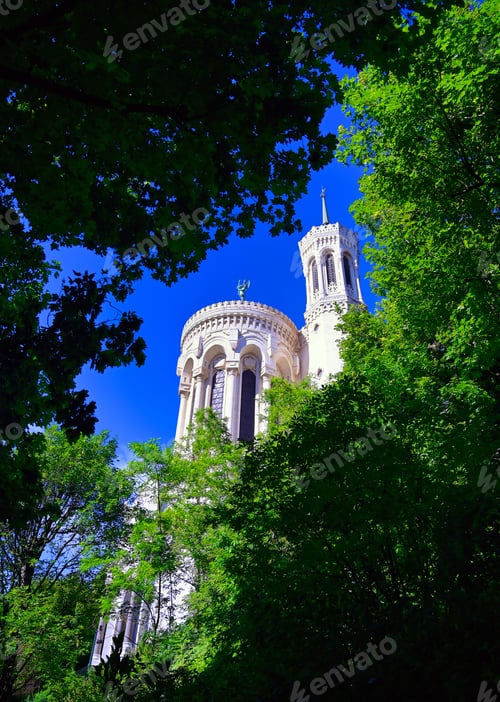 Preview: The Basilica Of Notre Dame De Fourviere Overlooking Lyon, France.