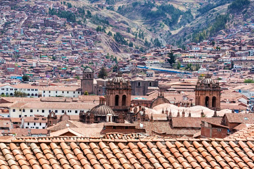 Preview: Cityscape Of Cusco, Peru With Several Churches Visible