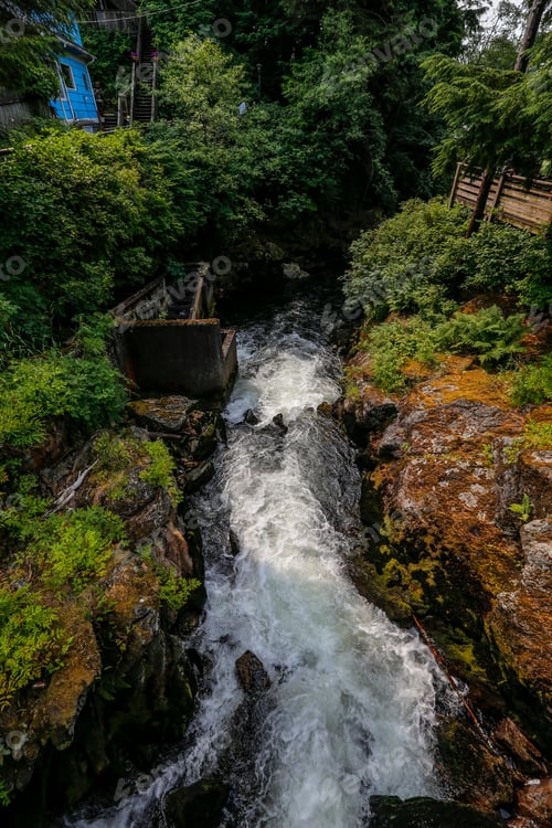 Preview: River Running Through Creek Street Ketchikan, Alaska
