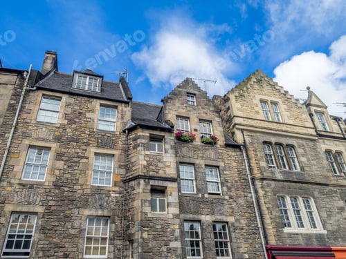 Preview: Old Buildings At The Grassmarket In Edinburgh, Scotland.