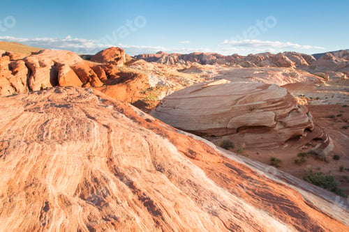 Preview: Beautiful Geological Rock Formations From Valley Of Fire State Park In Nevada.
