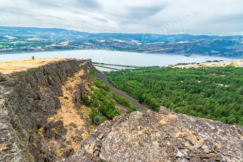 Preview: View Of The Coyote Wall Hike In Washington With Mt Hood Visible In The Background