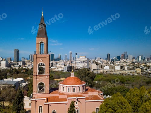 Preview: Aerial View Of South Tel Aviv Neighborhoods Cityspace.