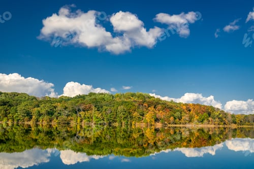 Preview: Little Falls Lake In Autumn At Willow River State Park, Wisconsin