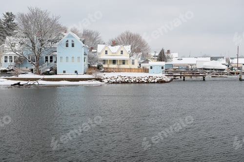 Preview: Portsmouth'S Charming South End After A Winter Storm, Portsmouth, New Hampshire, Usa