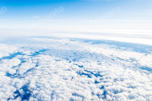 Preview: Cloudscape. Blue Sky And White Cloud. Sunny Day. Cumulus Cloud