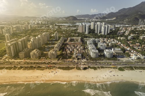 Preview: Rio De Janeiro, Barra Da Tijuca Beach With Modern Architecture, Brazil