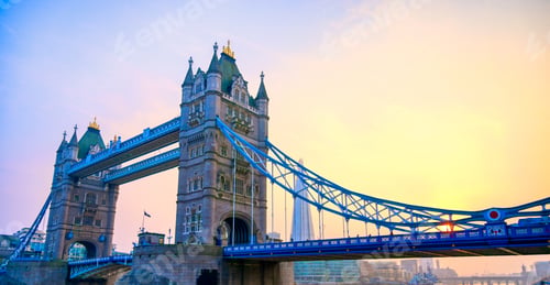 Preview: Tower Bridge Across The River Thames In London, Uk.