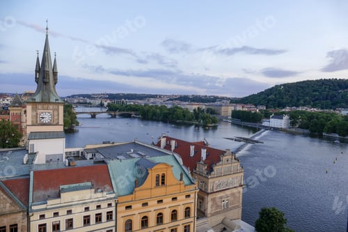 Preview: View Of Lesser Town And River Vltava In Prague, Czech Republic