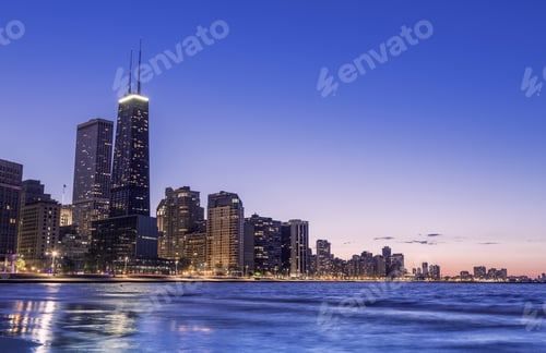 Preview: Chicago Skyline By Dusk