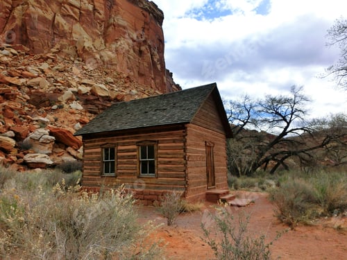Preview: Old Wooden Schoolhouse Abandoned Near Rock Cliff