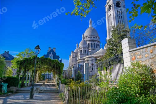 Preview: The Basilica Of The Sacred Heart Of Paris, Commonly Known As Sacré-Cœur Basilica, Located In The
