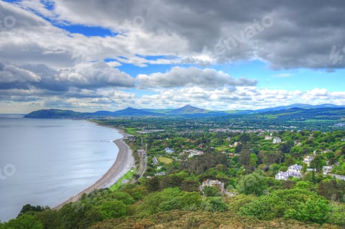 Preview: The View From Killiney Hill In Dublin, Ireland.