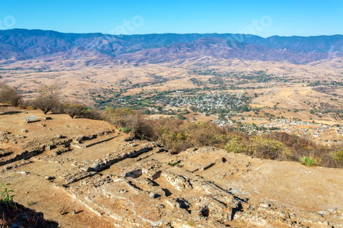 Preview: Beautiful Arid Landscape In Oaxaca, Mexico