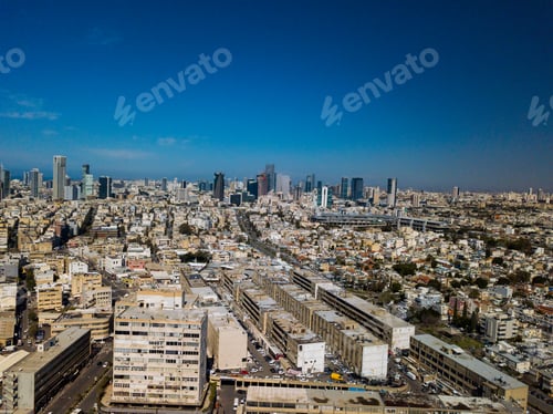 Preview: Aerial View Of South Tel Aviv Neighborhoods Cityspace
