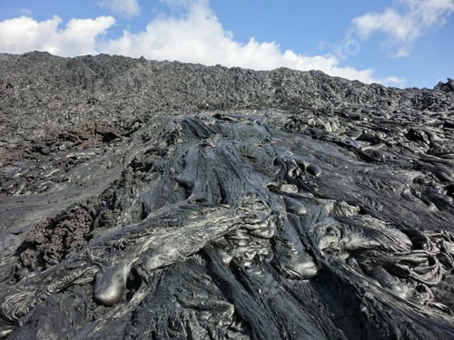 Preview: Rugged Black Lava Rock Formation Hawaii Volcano National Park