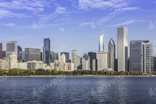 Preview: Chicago Downtown View In Fall Scenery