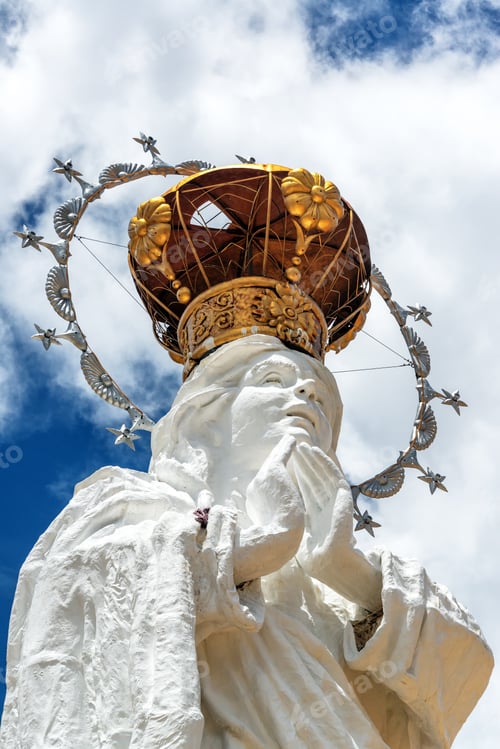 Preview: Virgin Mary Statue In Concepcion, Peru. It Is The Largest Virgin Mary In The World.