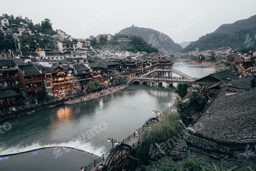 Preview: Ancient City Of China, Fenghuang. Village Of The Phoenix. Romantic China