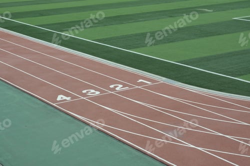 Preview: Numbered Running Track For Athletes