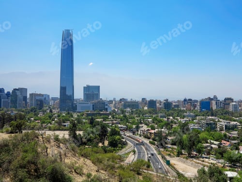 Preview: View Of Santiago, Capital Of Chile, In South America