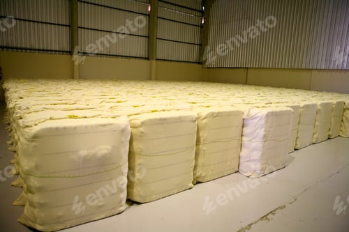 Preview: Warehouse With Cotton Bales In A Brazilian Textile Industry