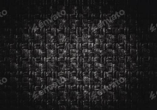 Preview: Black Woven Leather Background