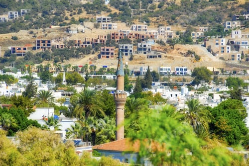 Preview: Minaret Facing The Town Of Bodrum, Turkey